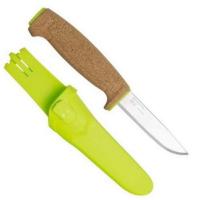 Нож Morakniv Floating Knife (S) Lime, нержавеющая сталь, пробковая ручка, зеленый